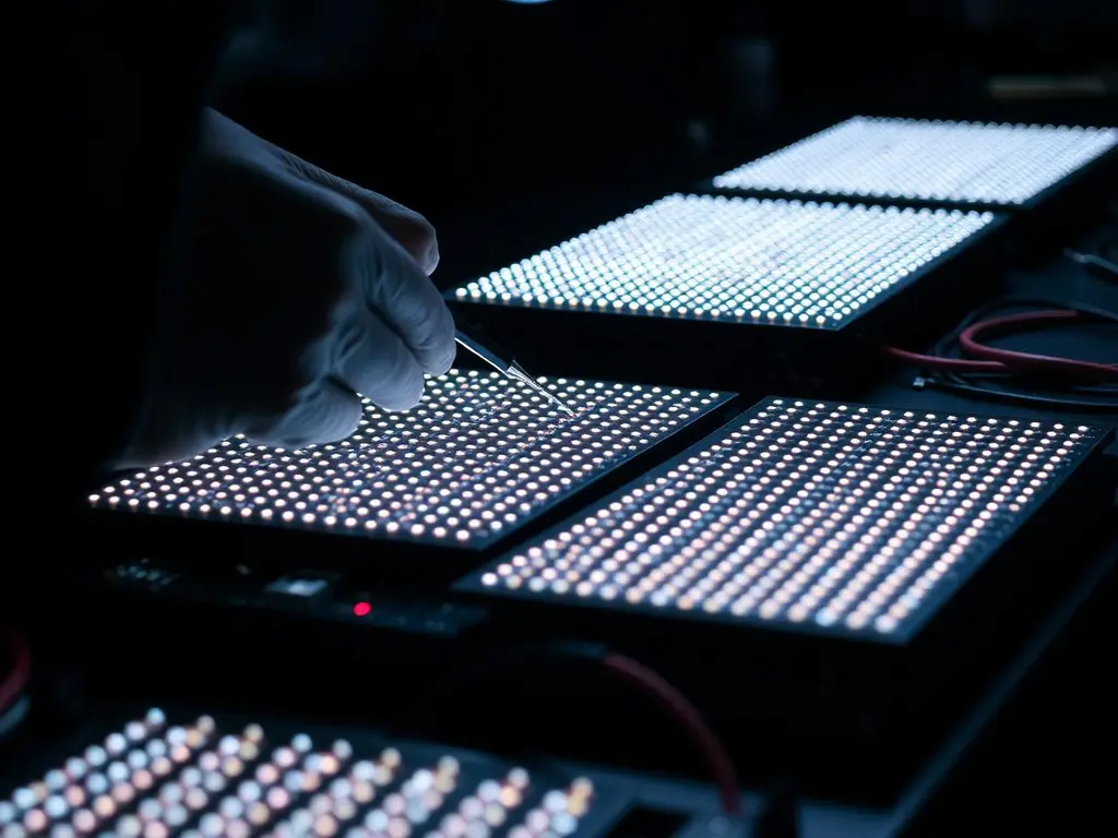 Assistência técnica de módulos de LED